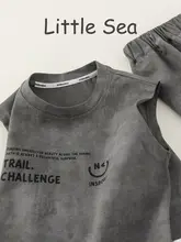 2点セット キッズ ボーイズ ノースリーブTシャツ ショートパンツ タイヤイ ストリート 夏