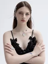 手作り青い星のブレスレット【星モチーフ・軽やかなデザイン】