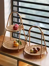 多層フルーツトレイ【欧風・乾燥果物用・バスケット・おやつ・アフタヌーンティー用】（セットアップ対応）
