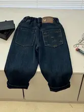 暖かい裏起毛デニムパンツ【子供用・カジュアル・冬季用】（セットアップ対応）