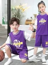 子供用 バスケットボールジャージ スーツ 夏半袖ショーツ
