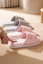 秋冬用リネンスリッパ【男女兼用・室内用・静音・コットンリネン素材】
