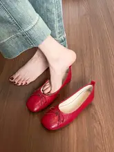 羊皮製 バレエフラットシューズ【フランススタイル・女性用・抜群の履き心地】