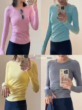 女性用速乾長袖トレーニングシャツ【フィットネス・ヨガ・ピラティス対応】