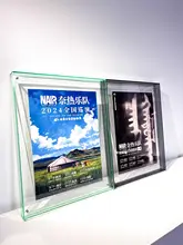 アクリル製写真フレーム【高透明・パズルやスカーフ展示用・カラフル】