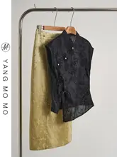 新中式国風改良旗袍風エレガント上衣とスカート【フラワー刺繍・斜め襟・立ち襟】（セットアップ対応）