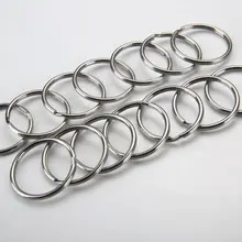 304ステンレス製 キーホルダーリング【大・小サイズ・DIY用・クリスタルライト連結用】