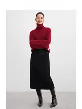 ROCO レトロベリーカラータートルネックセーター【ルーズフィット・厚手・秋冬用】