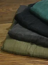 オリジナルヘビーキュプラシルク 生地 しわストライプ