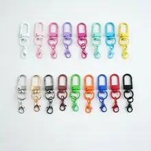 多色合金製のカニクリップと三分扉クリップのキーホルダー【アクセサリー・取り付け簡単】（セットアップ対応）