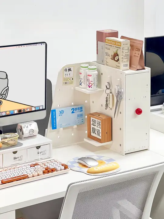 デスク用コーナー収納ラック【植物・カフェ用ティーバッグ・マグカップ収納】