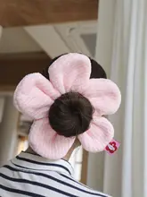 吸水ヘアバンド ドライキャップ 洗顔リストバンド 厚手 花柄 子犬柄 旅行 携帯便利 「NotToday」