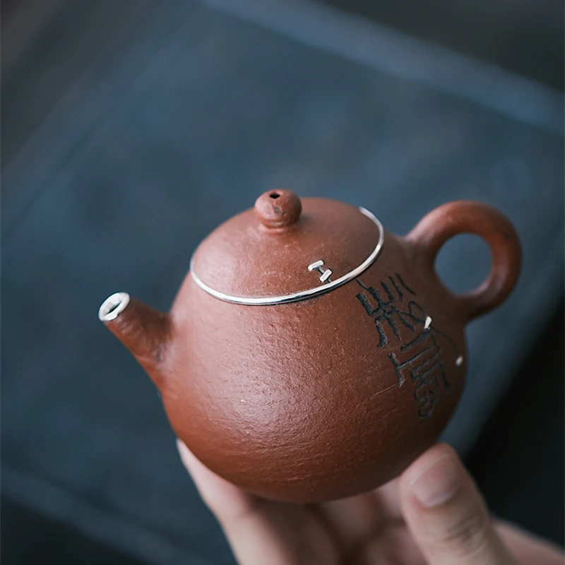 中華スタイル陶製茶壺【シンプルデザイン・一人用】