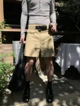 デザインが秀逸なバermudaショートパンツ【夏用・ウエストディテール】