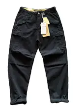 アメリカンスタイルの多ポケットキャンバスコットン作業パンツ【フィット・ストレートレッグ・カジュアル】