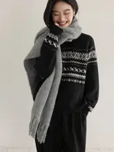 シンプルで甘美な温かみのある女性用スカーフ【冬用・防寒・柔らかい雰囲気】
