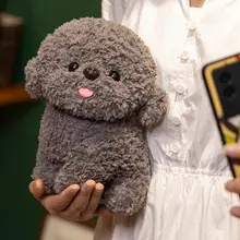 可愛いビションフリーゼ犬ぬいぐるみ【毛羽立ちのあるおもちゃ・子供向け・ペットの友】