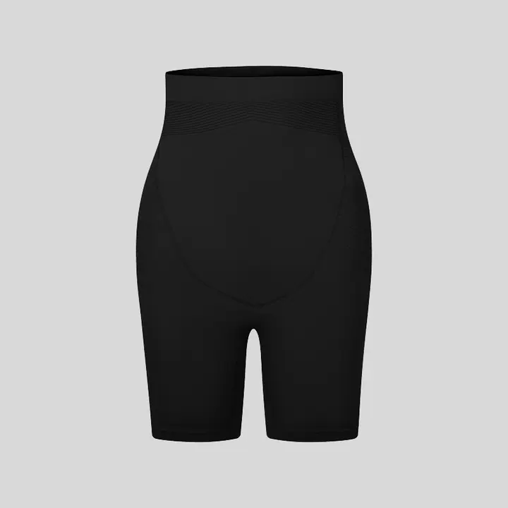 高腰デザインの引き締めショートパンツ【極上の柔らかさ・透けにくい・通気性あり】