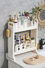 バスルーム用化粧品収納ボックス【デスクトップ引き出しタイプ・プラスチック製・洗面所収納】