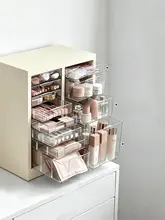 収納力抜群の化粧品用ドレッサー【多機能・引き出し式・多層】