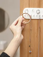 シンプルな壁掛けアクセサリー収納ラック【耳飾り・ネックレス対応】