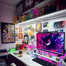 貧困美学の電動昇降デスク【多機能・ゲーミングデスク・収納付き】