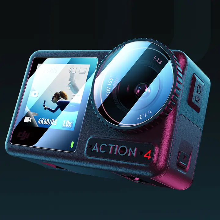 SmartDevil 大疆Action6用 強化ガラスフィルム【Action5Pro・Pocket3・Osmo用・前後保護】