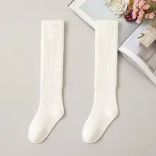 秋冬用厚手保温長sock【毛糸・黒白・JKスタイル・原宿風】