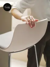 北欧スタイル 高脚バースツール【シンプルデザイン・ステンレス製・カフェ用】