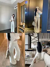 リネン製ウエストゴム直筒パンツ【柔らかく落ち感のある長款・カジュアル対応】