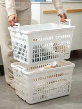 大容量 省スペース 洗面バス用 洗濯かご【通気性のあるデザイン】