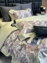 高級ヨーロピアンスタイル 四重コットン寝具セット【シンプルで優雅なデザイン】（セットアップ対応）