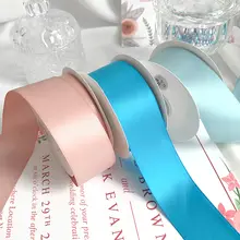 高品質ダブルフェイスポリエステルリボン【結婚式用・DIY用・ギフト包装】