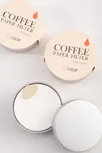 モカポット用フィルター紙 51mm円形58 コーヒー抽出フィルター収納ボックス