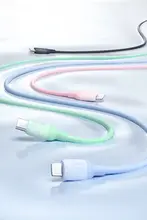 Apple対応 充電ケーブル【Type-C to Lightning・シリコン編み・急速充電対応】