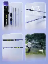 漢鼎星軌 5段カーボンルアーロッド【携帯式・多節・旅行用】