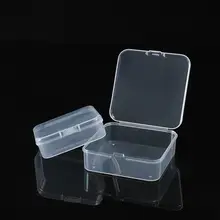 長方形プラスチックボックス【半透明・蓋付き・小物収納用】