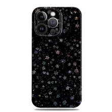 星柄と雪の幻想的なiPhoneケース【磁気吸着・高級感あり・多機種対応】