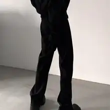 男性用コスプレスーツパンツ【微ロング・フレアデザイン・スリット入り】（セットアップ対応）