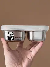 304ステンレス製お弁当箱【シリコンカバー・密閉・防漏・携帯用】
