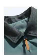 多ポケットデザインのユニセックスワークジャケット【秋用・カラーブロック】
