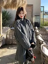 深灰色のニットカーディガンとショートパンツ【韓国風・極上の柔らかさ・冬用】（セットアップ対応）