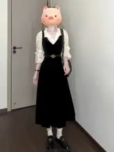 高級感あるタンクトップワンピース＆シャツ【ドレープデザイン・ウエストリボン・シルクベルベット】（セットアップ対応）