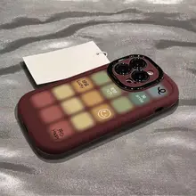 スマホケース iPhone15pro max 対応 ソフトケース 衝撃吸収 シリコン カラフルチェック