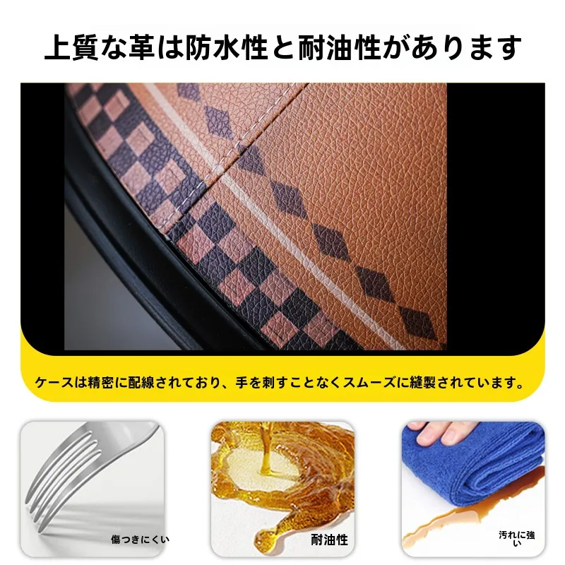 レザー製ゴミ箱 ヴィンテージスタイルでリビングを高級感に