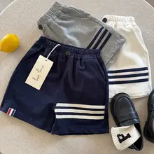 子供用コットン製ショートパンツ【夏用・ゆったりしたデザイン・男女兼用】（セットアップ対応）