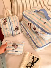 可愛い犬デザインの旅行用収納バッグ【大容量・防水・衣類整理用】