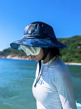 防風速乾のダイビング用日よけ帽子【紫外線対策・通気性・ビーチやリゾートに最適・広いつば】