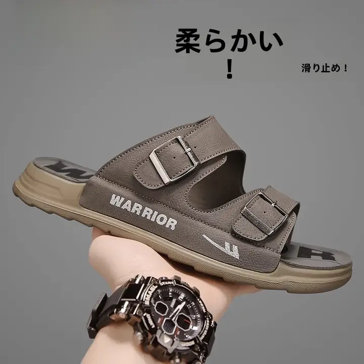 夏用 メンズサンダル【防滑・防臭・ソフトソール・ビーチ用】