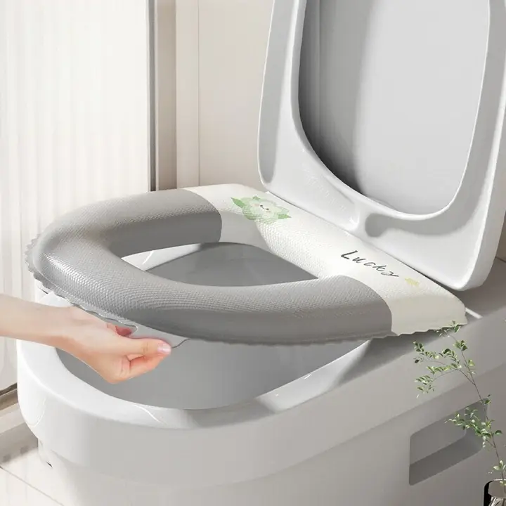 防水トイレ用便座カバー【季節問わず・家庭用・穴あけ不要】